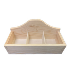 Small Wooden Tea Box with 3
