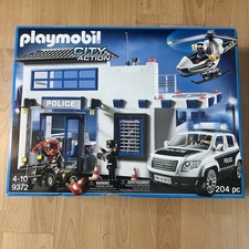 PLAYMOBIL 9372 CITY ACTION POLICE STATION, 204 PIECE'S  NEW SEALED,