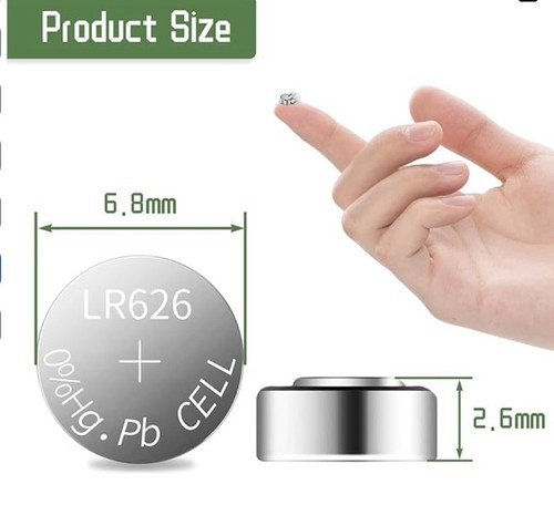 Ag4 button watch battery - 2x,