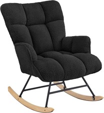 Nursery Rocking Chair Teddy Glider Armchair for Adults Comfy & Stylish