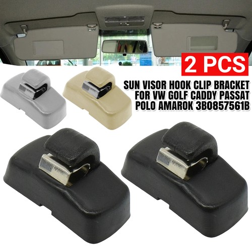 Grey sun visor hook clip - sun,