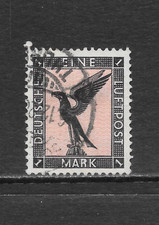 GERMANY SCOTT C32 USED VF - 1926 1m BLACK & SALMON AIRMAIL ISSUE