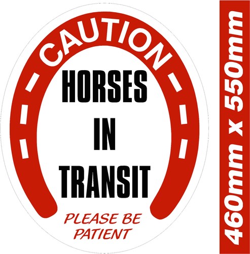 Caution horses transit - horses, in