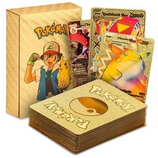 55Pcs Pokemon Card Foil GOLD