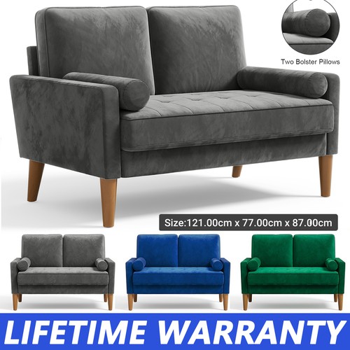 Seater velvet sofa with - seater,