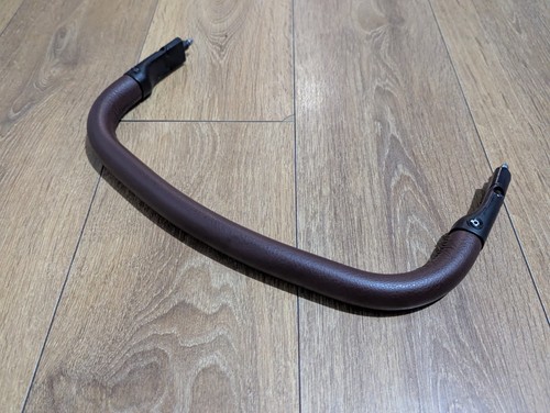 Brown leather bumper bar - brown,