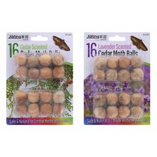 16pcs Wood Moth Balls Natural