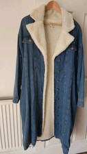 River Island Boho Denim fur