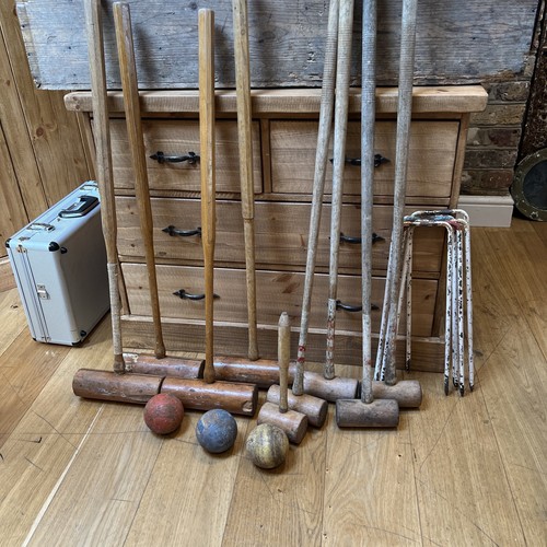 Vintage jaques family croquet - family,