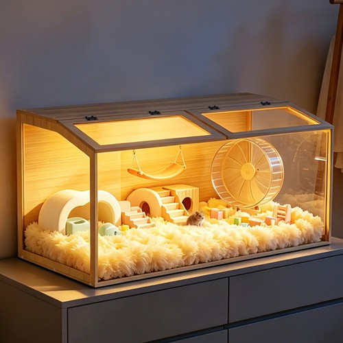 Xxl wooden hamster cage - xxl,