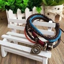 Anime Naruto Leaf Village Badge Woven Bracelet Cosplay Costume Prop Gift Girl