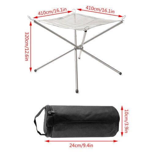 Foldable fire pit mesh bonfire - fire,