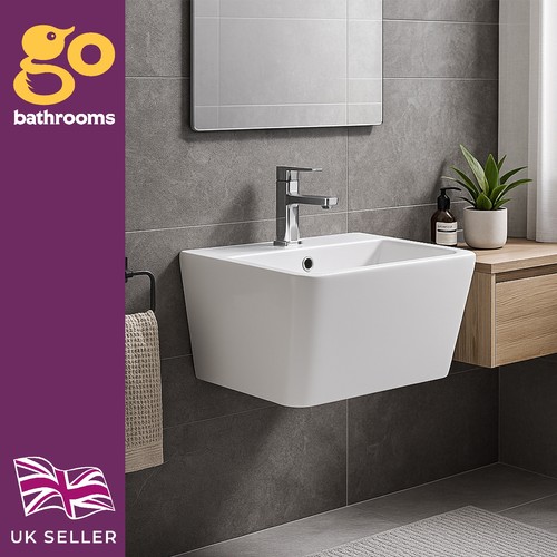 Wall hung sink rectangular - wall,