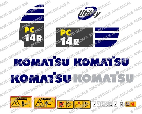 Komatsu pc14r digger decal - pc14r,