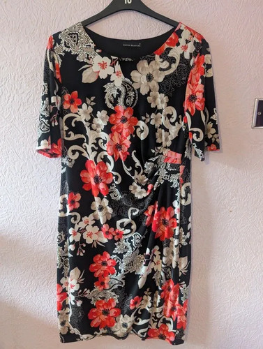 David emanuel black floral - black,