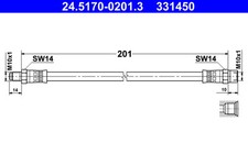 ATE 24.5170-0201.3 Brake Hose for BMW,STEYR