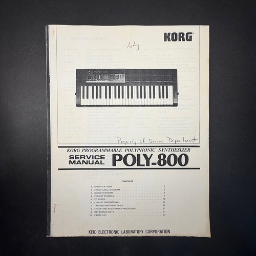 Vintage korg poly 800 - vintage, poly-800