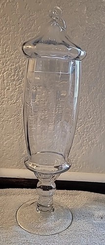 Vtg apothecary jar - jar, 18"