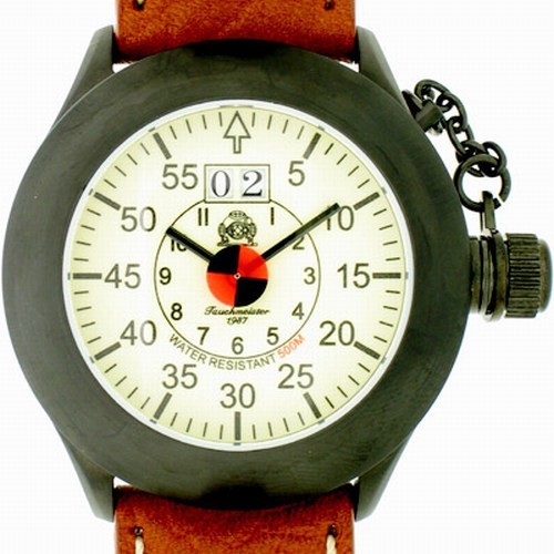 German retro black big date - german, ip-black