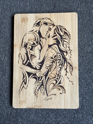 Hand burnt pyrography - hand,