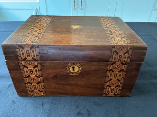 Large antique tunbridge ware - antique,