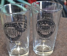 TWO MICROBREWERY GLASSES-SCHAFLY IN ST LOUIS MISSOURI