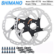2Pcs Shimano SLX SM RT76 Disc Brake Rotor 6 Bolt 180mm MTB Bike Rotor Bolts