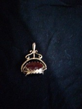 Onyx Fob 9ct 375 Fob Pendant