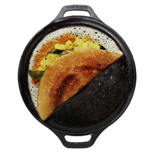Cast iron dosa tawa tava - cast, crepe