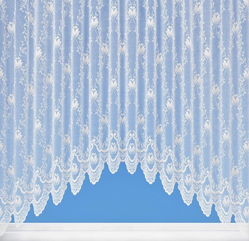 Isla white floral net - floral,