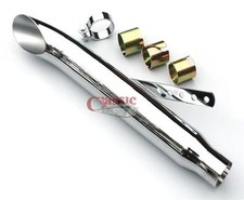 Universal Turnout 19" Motorcycle Exhaust Silencer - 36-45mm INLET