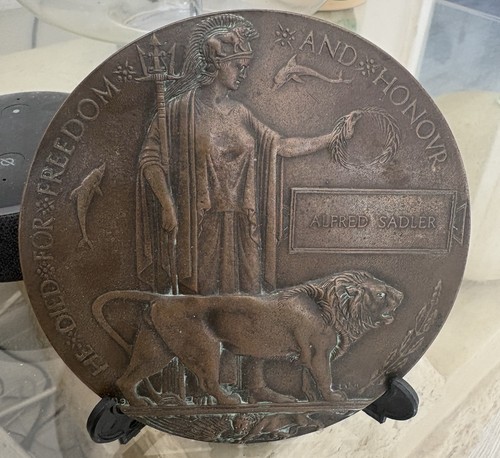 Ww1 british memorial plaque - british,