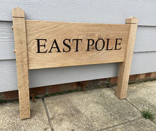 Oak House Sign with Post's