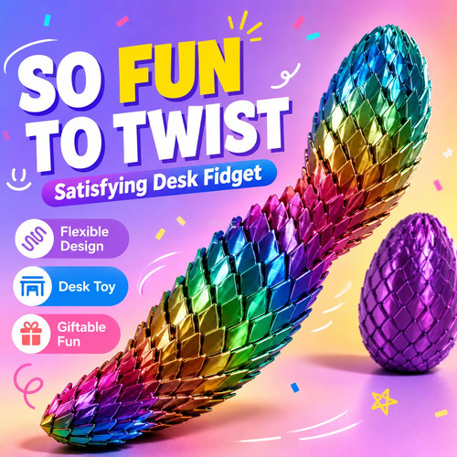 Twisted spiral dragon egg toy - twisted,