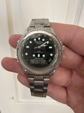 Rare Montre vintage Philip Persio Chronoalarm Quartz Working *As Seen*