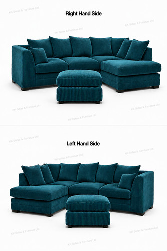 Dylan jumbo cord corner sofa - cord,