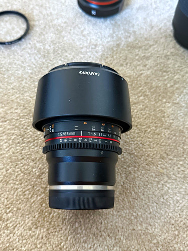 Samyang 85mm if cine - samyang, t1.5
