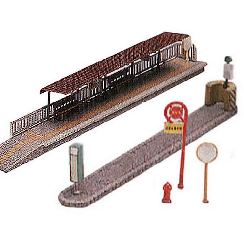 Gauge covered tram station - n,