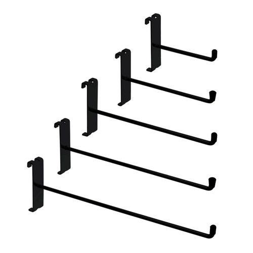 100x black single prong - black, hooks