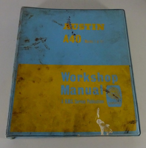 Workshop manual austin a40 - workshop,