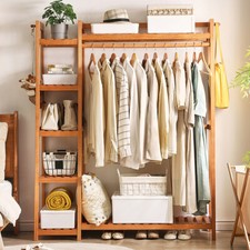 Heavy Duty Wooden Clothes Rail
