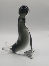 MURANO SMOKE GLASS SEAL SEA