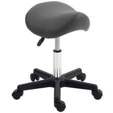 HOMCOM Saddle Stool Adjustable