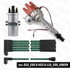 Ford Essex V6 Electronic Distributor with Viper Coil and Green Leads