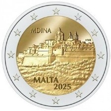 1x 2euro commemorative Malta 2025 - Silent City, Mdina (new)