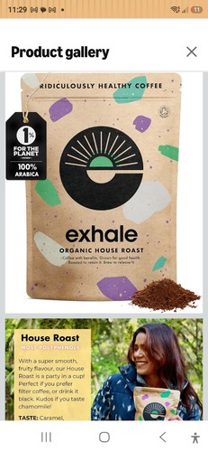 Exhale organic ground - coffee,