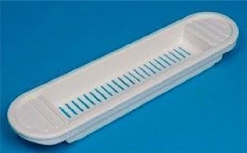 White plastic bath - plastic,