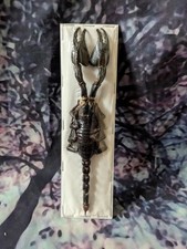 Real Taxidermy Scorpion Heterometrus Cyaneus Indonesian Collectors Specimen Blue