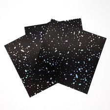 Tile Stickers Black Sparkle