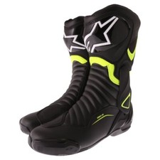 Alpinestars SMX-6 V2 Motorcycle Motorbike Boots Black Yellow Fluo